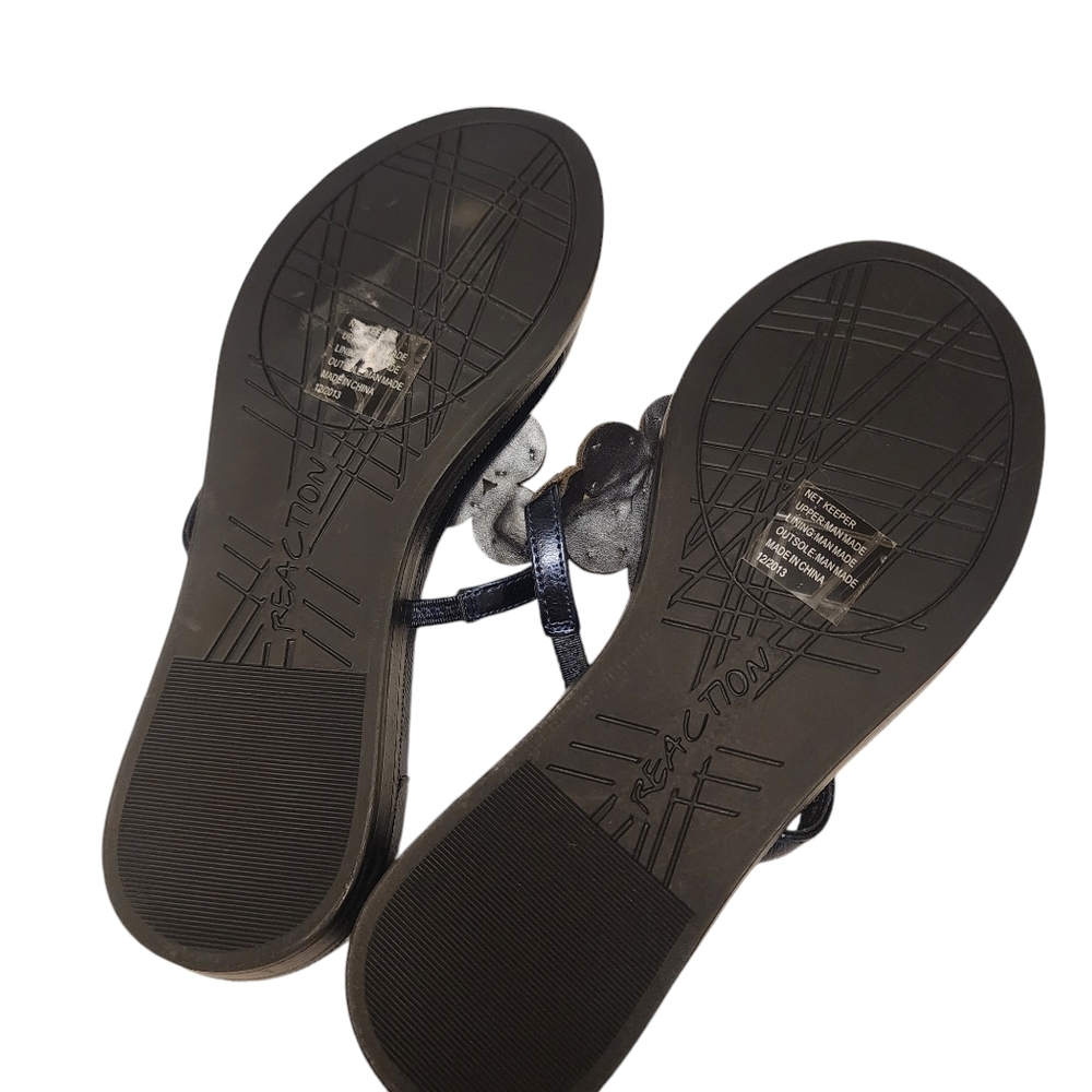 Kenneth Cole Reaction Royal Blue Jeweled Thong Sandals Size 6.5 - Picture 4 of 5